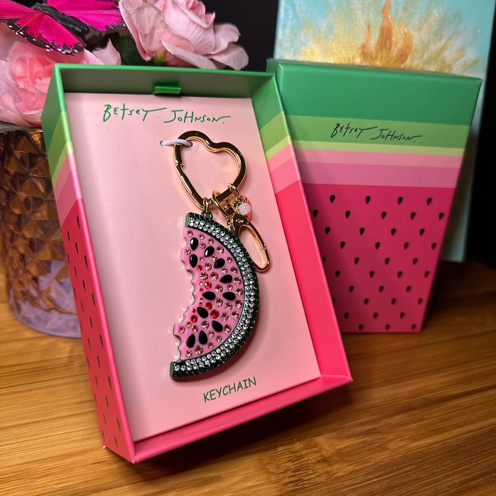Betsey Johnson Watermelon Bag Keychain 🍉 - Picture 2 of 8